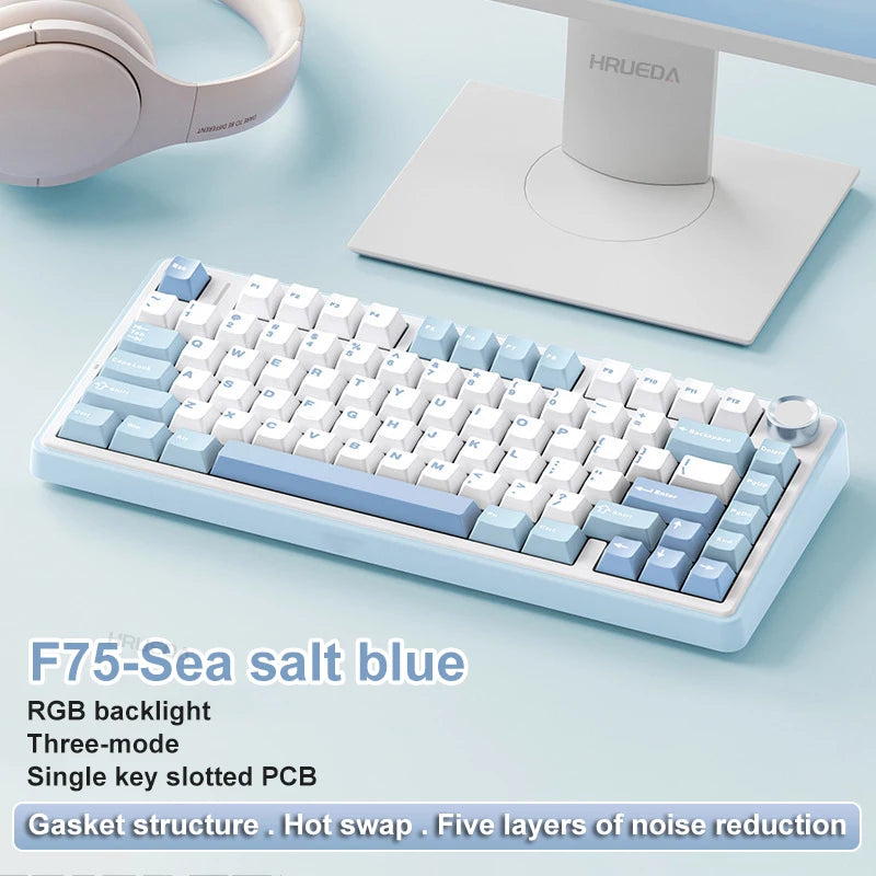 AULA F75 Mechanical Keyboard - Wireless, Gasket Mount & RGB (Premium Edition)