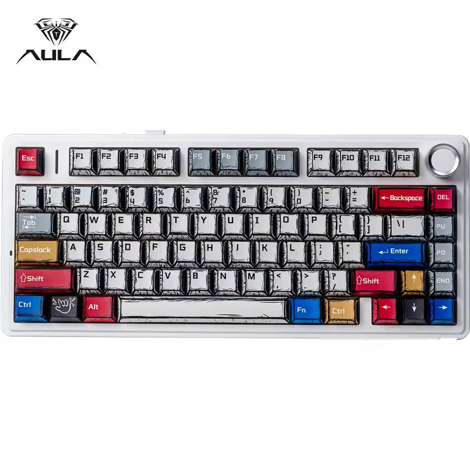 AULA F75 Mechanical Keyboard - Wireless, Gasket Mount & RGB (Premium Edition)
